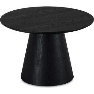 Černý konferenční stolek v dekoru dubu ø 60 cm Tango – Furnhouse
