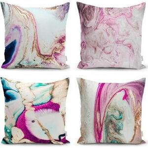 Sada 4 dekorativních povlaků na polštáře Minimalist Cushion Covers Watercolor, 45 x 45 cm