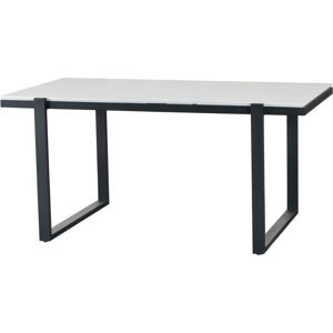 Jídelní stůl s bílou deskou Marckeric Liz, 160 x 90 cm