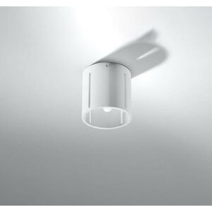 Bílé stropní svítidlo s kovovým stínidlem Vulco – Nice Lamps