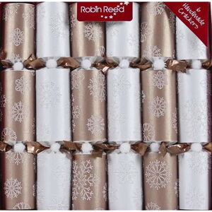 Sada 6 vánočních crackerů Robin Reed Snowflakes