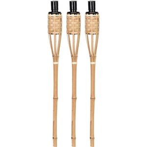 Sada 3 bambusových pochodní Esschert Design, výška 62,6 cm