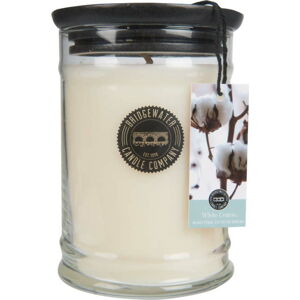 Velká svíčka ve skle Bridgewater candle Company Sweet White Cotton, doba hoření 140 - 160 hodin