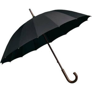 Černý holový deštník Ambiance Elegance, ⌀ 102 cm