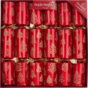 Vánoční crackery v sadě 12 ks Tree Flakes – Robin Reed