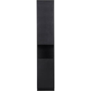 Černá skříňka z borovicového dřeva 40x210 cm Finca – WOOOD