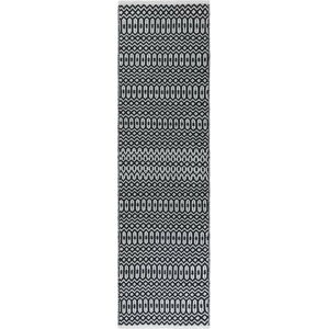 Černo-bílý běhoun Asiatic Carpets Halsey, 66 x 240 cm