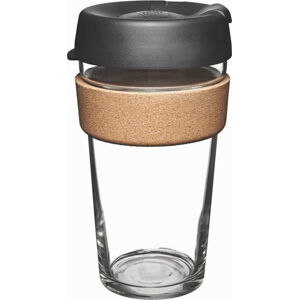 Černo-hnědý cestovní hrnek 454 ml Brew Cork Black L – KeepCup