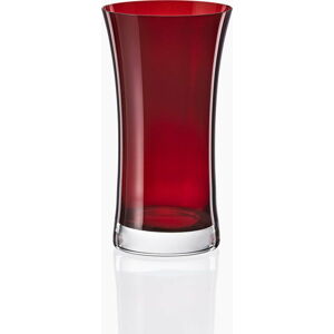 Sada 6 červených válcových sklenic Crystalex Extravagance, 380 ml