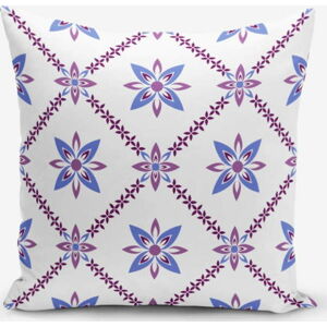 Povlak na polštář s příměsí bavlny Minimalist Cushion Covers Colorful Flower, 45 x 45 cm