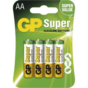 Sada 4 alkalických baterií EMOS GP Super AA