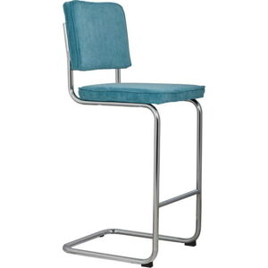 Modrá barová židle Zuiver Ridge Rib