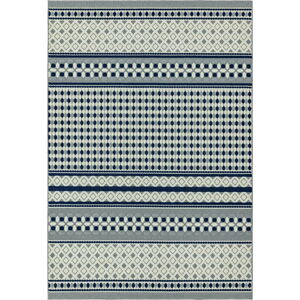 Modro-bílý koberec Asiatic Carpets Antibes Geometric, 160 x 230 cm