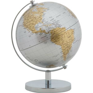 Stolní dekorace ve stříbrno-zlaté barvě Mauro Ferretti Globe, výška 28 cm