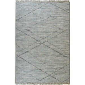 Modro-šedý venkovní koberec Floorita Les Gipsy, 155 x 230 cm
