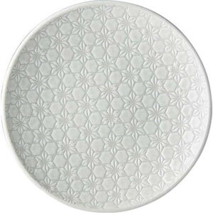 Bílý keramický talíř MIJ Star, ø 20 cm