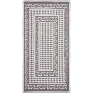 Šedobéžový bavlněný koberec Vitaus Olvia, 80 x 200 cm
