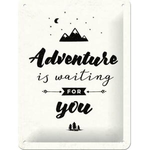 Nástěnná dekorativní cedule Postershop Adventure Is Waiting For You