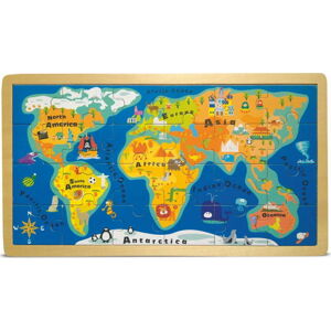 Puzzle v rámu Legler World Map