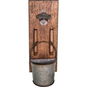 Nástěnný otevírák na lahve z borovicového dřeva Antic Line Deco