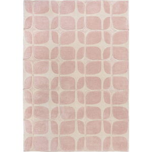 Růžový koberec Flair Rugs Mesh, 160 x 230 cm