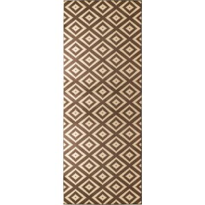 Hnědý koberec běhoun 300x80 cm Diamond - Hanse Home