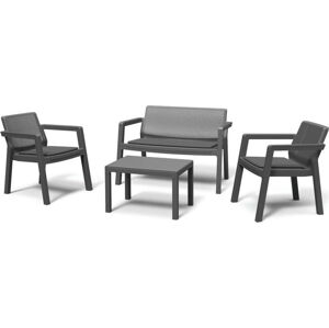 Šedý zahradní lounge set pro 4 Emily – Keter