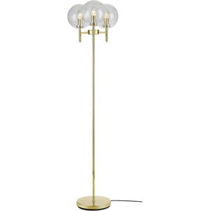 Volně stojící lampa ve zlaté barvě Markslöjd Crown Floor 3L