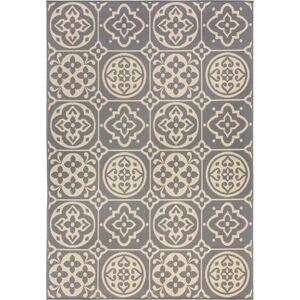 Šedý venkovní koberec Flair Rugs Tile, 200 x 290 cm