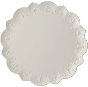 Bílý porcelánový talíř s vánočním motivem Villeroy & Boch, ø 33,7 cm