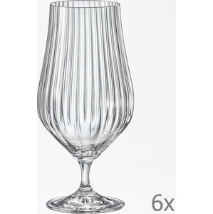 Sada 6 sklenic na pivo Crystalex Tulipa Optic, 540 ml