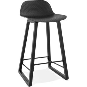 Černá barová židle Kokoon Miky, výška sedu 69 cm