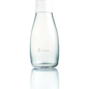 Bílá skleněná lahev ReTap, 300 ml
