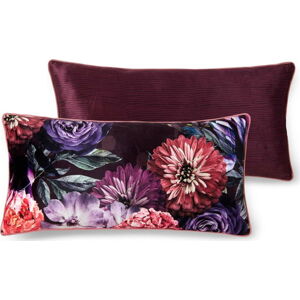 Fialový dekorativní polštář Descanso Bloomie, 30 x 60 cm