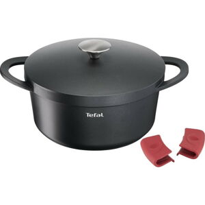 Hliníkový hrnec s pokličkou s nepřilnavým povrchem na indukci 6.6 l Trattoria – Tefal