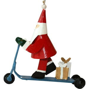 Vánoční závěsná ozdoba G-Bork Santa on Scooter