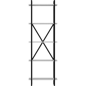 Černobílý regál 60x180 cm Elston – Kalune Design