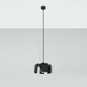 Černé závěsné svítidlo s kovovým stínidlem ø 24 cm Rossario – Nice Lamps