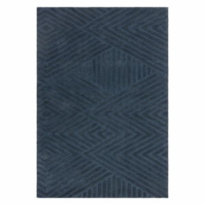 Tmavě modrý vlněný koberec 200x290 cm Hague – Asiatic Carpets