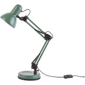 Zelená stolní lampa s černými detaily Leitmotiv Hobby, ø 12,5 cm