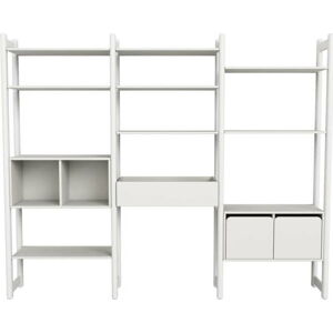 Bílý dětský policový díl Flexa Shelfie Omega, výška 189,2 cm