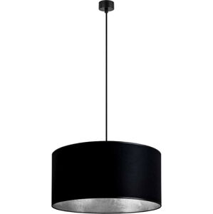 Černé závěsné svítidlo s vnitřkem ve stříbrné barvě Sotto Luce Mika, ⌀ 50 cm