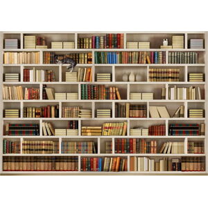 Velkoformátová tapeta Artgeist Home Library, 200 x 140 cm
