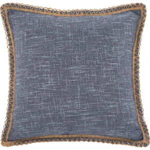Modrý dekorativní polštář Tiseco Home Studio Hessian, 45 x 45 cm