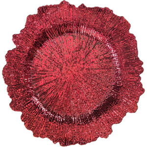 Červený talíř Brandani, ⌀ 35 cm