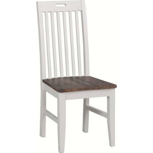 Bílá borovicová jídelní židle Rowico Nottingham