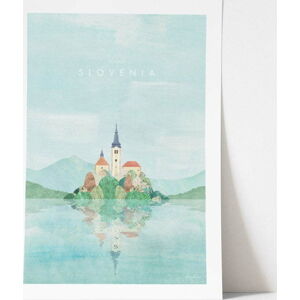 Plakát Travelposter Slovenia, 30 x 40 cm