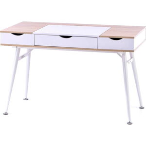 Pracovní stůl s deskou v dubovém dekoru 60x120 cm Faryn – Homede