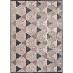 Šedo-růžový koberec Universal Farashe Triangle, 160 x 230 cm