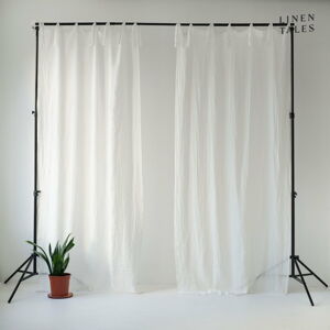 Bílá záclona 130x250 cm Daytime – Linen Tales